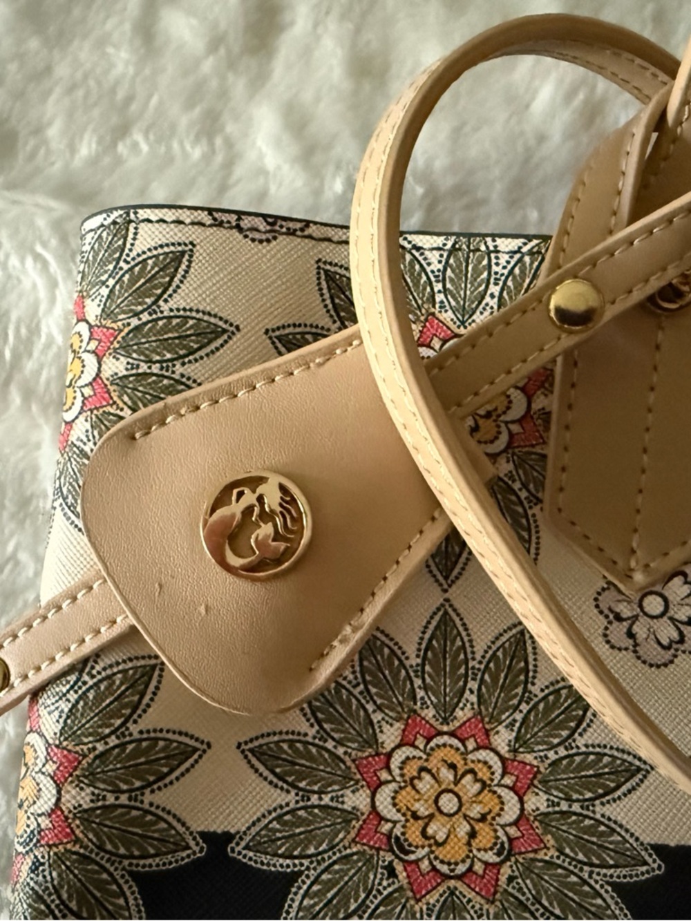 New Spartina 449 Retreat Small Tote Beach Floral & Geometric NWT - Picture 6 of 11